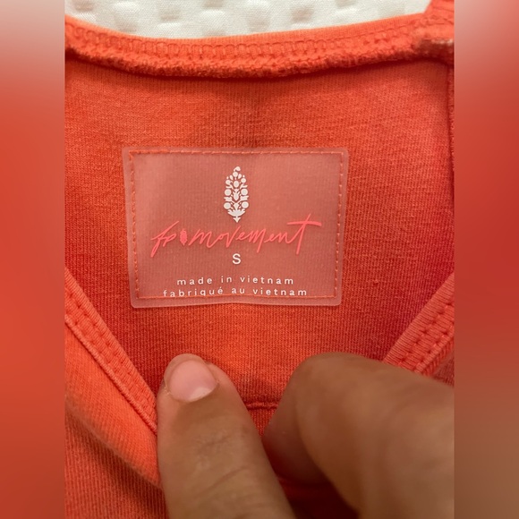 Free People Movement Hot Shot Onesie with side pockets in Orange - Sz small - Picture 7 of 9